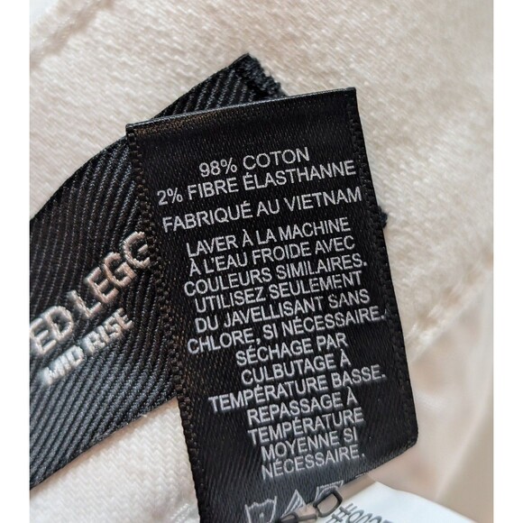 NWT Express Jeans Cropped Legging Plus Size 18 White Mid Rise Stretch $80 Preppy - Picture 10 of 12